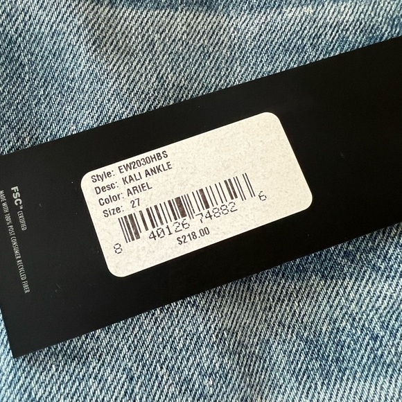 Edwin Kali ankle vintage straight jeans NWT - Picture 11 of 14